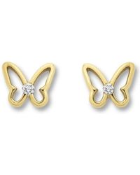 ONE ELEMENT - Zirkonia Schmetterling Ohrringe - Lyst
