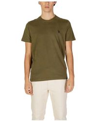 U.S. POLO ASSN. - Groen Katoen Klassieke Pasvorm T-Shirt - Lyst
