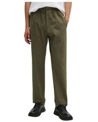A.P.C. - Broeken ,Groen ,Katoen Pantalon Chuck - Lyst