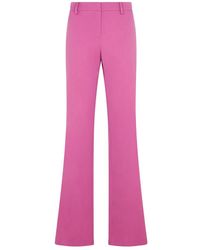 Magda Butrym - Broeken ,Roze ,Wol Wool Flared Broeken - Lyst