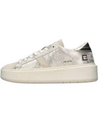 Date - Leather And Suede Trainers - Lyst