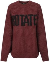 ROTATE BIRGER CHRISTENSEN - Knitted Logo Sweater - Lyst