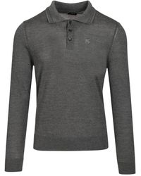 Etro - Wol En Zijde Poloshirt - Lyst