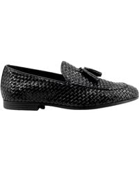 Frau - Schoenen ,Zwart ,Leer Mocassin - Lyst