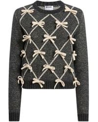 Moschino - Trui Van Wol En Zijde Met Strikken - Lyst