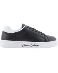 ARMANI EXCHANGE - Sneakers Met Kenmerkend Logo Op De Zool - Lyst