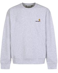 Carhartt - Hoodies & Sweatvesten ,Grijs ,American Script Sweat - Lyst