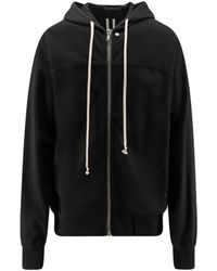 Rick Owens - Hoodies & Sweatvesten ,Zwart ,Katoen Zip-Up Hoodie - Lyst