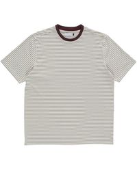 Pop Trading Co. - Gestreiftes Logo T-Shirt Quarry - Lyst