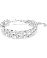 Swarovski - Accessoires ,Grijs Mesmera Armband Wit Gerhodineerd 5669927 - Lyst