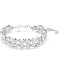 Swarovski - Accessoires ,Grijs Mesmera Armband Wit Gerhodineerd 5669927 - Lyst