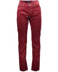 GANT - Broeken ,Rood ,Kleding - Lyst