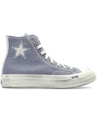 Converse - Schoenen ,Blauw ,Suède Chuck 70 - Lyst