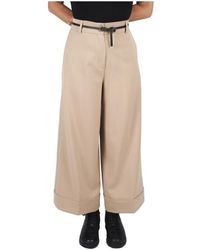 ALESSIA SANTI - Weite Cropped Hose Mit Gürtel - Lyst