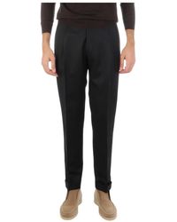 Berwich - Broeken ,Blauw ,Wol Retro Broek - Lyst