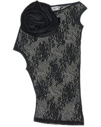 VAQUERA - Tops ,Zwart ,Mouwloze Top Met Kant - Lyst