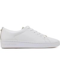 Michael Kors - Weiße Keaton Low Top Sneakers - Lyst