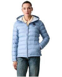 Blauer - Jassen ,Blauw ,Polyester Ellis Doorgestikt Jack - Lyst