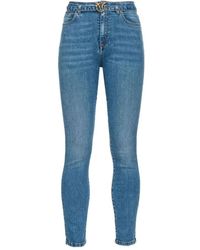 Pinko - Cropped jeans - Lyst