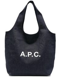A.P.C. - Minimalistische Denim-Tasche - Lyst