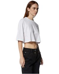 RICHMOND - Tops ,Wit ,T-Shirts - Lyst