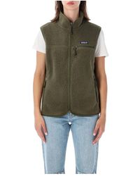 Patagonia - Fitness ,Groen ,Polyester Retro Pile Fleece Vest - Lyst
