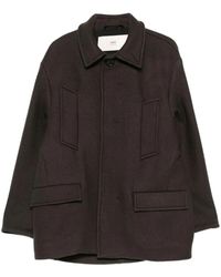 Ami Paris - Single-Breasted Coats - Lyst