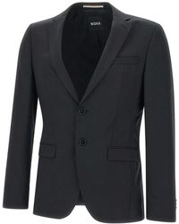 HUGO - Jassen ,Zwart ,Wol Hey Reymond Blazer - Lyst