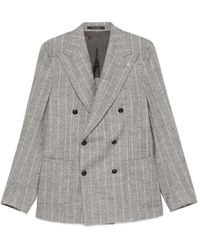 Tagliatore - Jassen ,Grijs ,Double-Breasted Jacket - Lyst