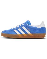 adidas - Blaue fusion gazelle indoor sneakers - Lyst