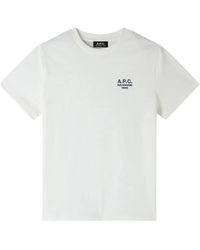 A.P.C. - Tops ,Wit ,Katoen Standard Rue Madame T-Shirt - Lyst