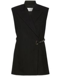 Sportmax - Mouwloze Stretch Viscose Blazer - Lyst