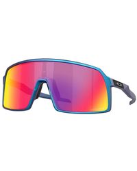 Oakley - Sportliche sonnenbrille blau colorshift prizm road - Lyst