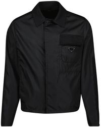 Prada - Jassen ,Zwart ,Nylon Nylon Jas - Lyst