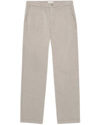 NN07 - Broeken ,Grijs ,Katoen Aden 1923 Straight Leg Chino Broek - Lyst