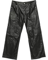 Rick Owens - Schwarze Cargo Taschen Straight Leg Jeans - Lyst