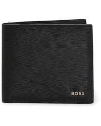 BOSS - Leren Portemonnee Met Kaarthouder - Lyst