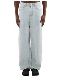 Arte' - Gebleekte Loose Fit Denim Jeans - Lyst
