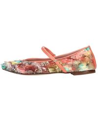 LORENA PAGGI - Ballerina's Van Stof En Leer - Lyst