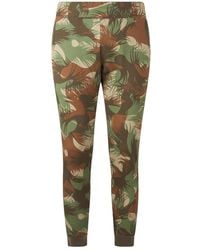 Moschino - Comfortabele Veelzijdige Camouflage Stretch Broek - Lyst