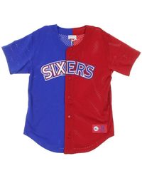 Mitchell & Ness - T -Stuk Split Mesh Knop Vooraan Phi76E - Lyst