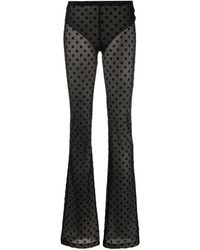MISBHV - Broeken ,Zwart ,Zwarte Monogram Mesh Broek - Lyst