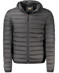 Roberto Cavalli - Jassen ,Zwart ,Polyester Gewatteerde Jas Met Capuchon - Lyst