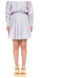 Lacoste - Rokken ,Blauw ,Katoen Short Skirts - Lyst