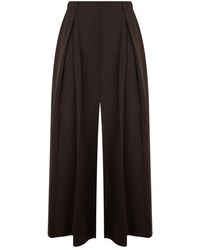 P.A.R.O.S.H. - Wijde Pantalon Met Plooi - Lyst