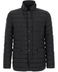 Herno - Jassen ,Zwart ,Gewatteerde Donsjas - Lyst