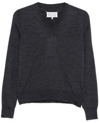 Maison Margiela - V-Neck Truien - Lyst