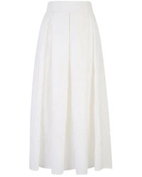 Eleventy - Gonna Lunga Con Ricamo - Lyst