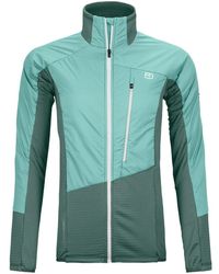 Ortovox - Fitness ,Grijs ,Wol Westalpen Swisswool Hybr Jkt - Lyst