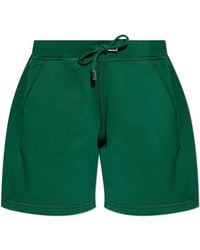 DSquared² - Korte Broeken ,Groen ,Katoen Logo Shorts - Lyst